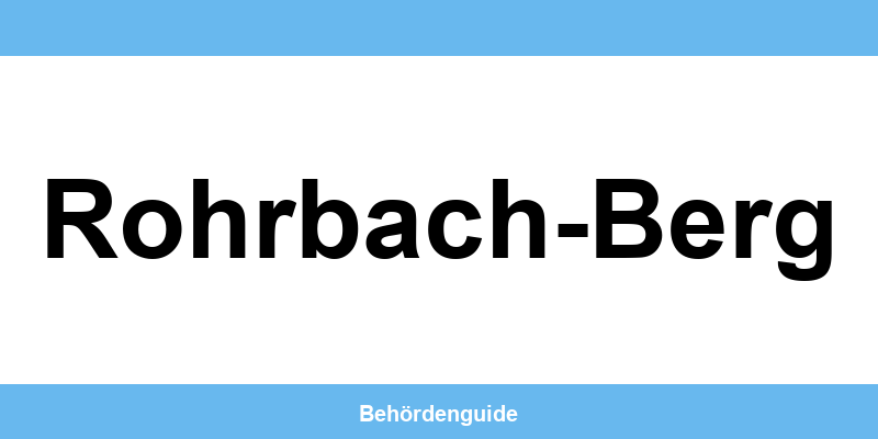 Telefonnummer und Öffnungszeiten der Bezirkshauptmannschaft in Rohrbach-Berg